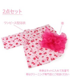 Mother garden マザーガーデン 2024 ワンピース 浴衣 《野いちご 水彩柄》 100/110/120/130/140
