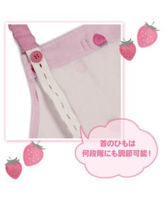 Mother garden マザーガーデン 野いちご キッズエプロン & 三角巾 セット 《レトロストロベリー柄》 100～120cm