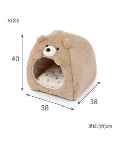 PET PARADISE ペットパラダイス くまハウス 《 ビスケット柄 》(38×40cm)