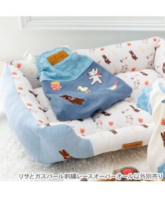 PET PARADISE リサとガスパール 刺繍レース オーバーオール 小型犬