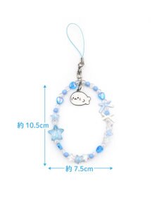Mother garden しろたん ビーズストラップ 《水色》 単品