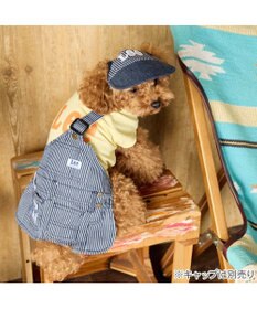 PET PARADISE Lee ワンショルダー スカートつなぎ 《ヒッコリー》 小型犬