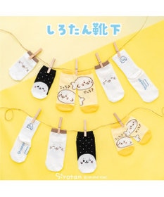 Mother garden しろたん 靴下 スニーカー丈 2足セット 17～20cm 《にっこりブラウン ドットウインク》