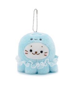 Mother garden しろたん ふわふわ キーホルダー 《くらげ》 単品