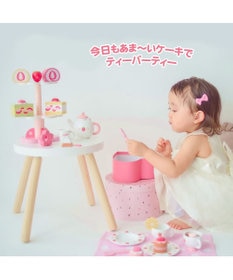 Mother garden マザーガーデン 木のおままごと  《野いちご ティーパーティーセット》プレミアムケーキセット