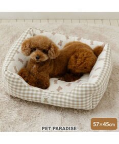 PET PARADISE ペットパラダイス くまちゃん カドラー  M《57×45cm》