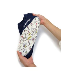 PET PARADISE スヌーピー パッチ付き 長袖 Tシャツ 《 ネイビー》【中型犬】