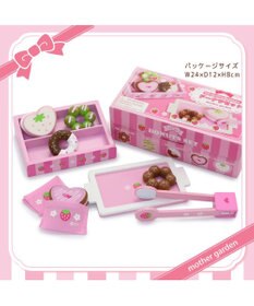 Mother garden  マザーガーデン 野いちご おままごと 木製 《ミニドーナツセット》 トング付き