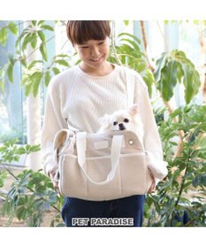 PET PARADISE ペットパラダイス 四角 キャリーバッグ  超小型犬  パイピング