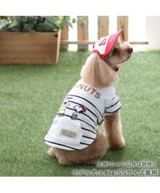 PET PARADISE スヌーピー お揃い 野球柄 Ｔシャツ 【小型犬】《ネイビー／ホワイト》
