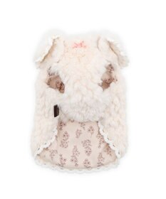 PET PARADISE ペットパラダイス 肩開き ボアベスト 《フローラル 花柄》 小型犬