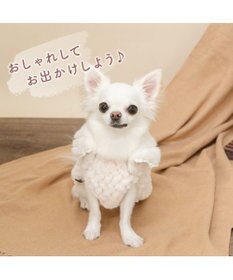 PET PARADISE ペットパラダイス 肩開き ボアベスト 《フローラル 花柄》 小型犬