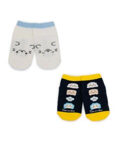 Mother garden しろたん スニーカー丈 靴下 2足セット 《手つなぎ・ビット柄 》 13～16cm