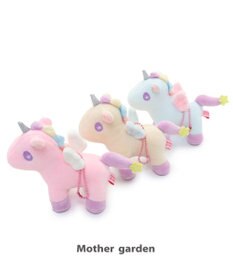 Mother garden ユニコーン ぷにもちキーホルダー 《ピンク / クリーム / ミントブルー》 11cm 【単品】