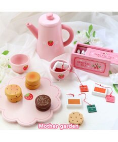 Mother garden マザーガーデン 野いちごままごと ポット＆紅茶セット 木のおままごと