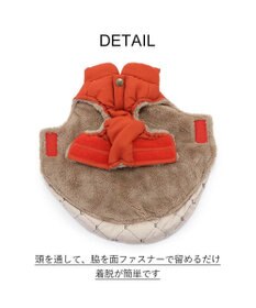 PET PARADISE LEE 綿入ベスト モノグラム 《オレンジ》 小型犬