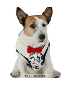 PET PARADISE ディズニー ミッキーマウス＆プルート ベストハーネス 《モノクロ》 ＳＳ