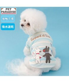 PET PARADISE リサとガスパール   接触冷感 Ｔシャツ 《マリン柄》小型犬