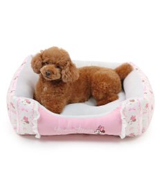 PET PARADISE ディズニー ミニーマウス 四角 クール カドラー 《レース柄》 小型犬 57×45cm M