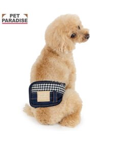PET PARADISE ペットパラダイス デニム風 マナーベルト 小型犬