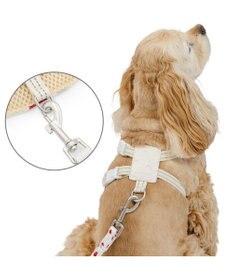 PET PARADISE ペットパラダイス スリム ハーネス＆リード 《苺総柄》 ＳＭ 中型犬