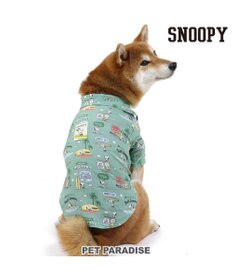 PET PARADISE 犬の服 犬 スヌーピー シャツ 【中型犬】【大型犬】 アロハ サーフ