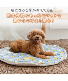 PET PARADISE スヌーピー 遠赤外線 丸マット 《コロン柄》 Ｓ