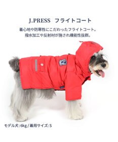 PET PARADISE 犬 服 J.PRESS 綿入り コート 【小型犬】 フライトコート レッド
