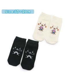 Mother garden しろたん 靴下 2足セット 〈顔ぼんミルク柄 顔ぼんおにぎり柄〉 13cm～16ｃｍ 17cm～20ｃｍ 21cm～24ｃｍ