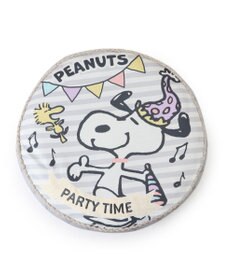 PET PARADISE ≪数量限定 スヌーピーお誕生日≫ スヌーピー 丸形クッション 《パーティー柄》
