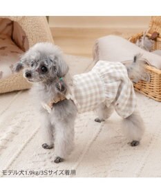 PET PARADISE ペットパラダイス くまちゃん お顔柄 オーバーオール 小型犬