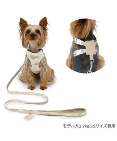 PET PARADISE ペットパラダイス スリム ハーネス＆リード 《ミモザ柄》 S 小型犬