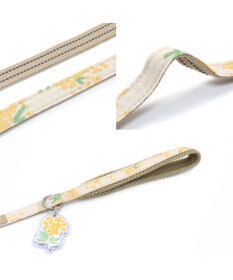 PET PARADISE ペットパラダイス スリム ハーネス＆リード 《ミモザ柄》 S 小型犬