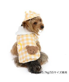 PET PARADISE ペットパラダイスなりきり くまちゃん 園児服 《チェック柄》 小型犬
