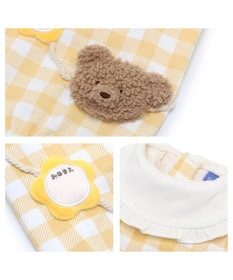 PET PARADISE ペットパラダイスなりきり くまちゃん 園児服 《チェック柄》 小型犬
