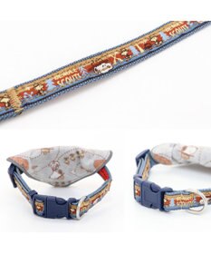 PET PARADISE スヌーピー  首輪 ビーグルスカウト柄 反射付き【Ｓ】小型犬