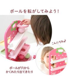 Mother garden 【ギフト巾着セット商品】  1.5歳からの木のおもちゃ いちごのころころスウィーツ