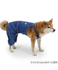 PET PARADISE Lee ストライプ オーバーオール 中型犬 大型犬