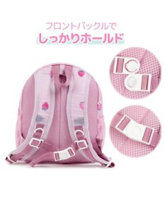 Mother garden マザーガーデン  粒いちご リュック 【Sサイズ】 《小花いちご柄》