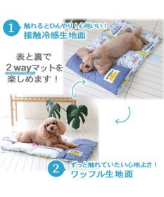 PET PARADISE スヌーピー 夏休み柄 クール ロールマット (90×45cm)