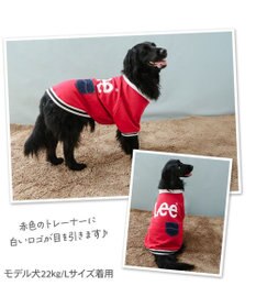 PET PARADISE Lee ジップUP トレーナー 《レッド》 中型犬 大型犬