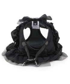 PET PARADISE cherircouture フリフリハーネス 《ブラック》 小型犬 ＳＳ