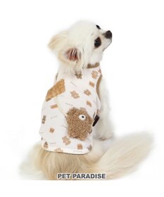 PET PARADISE くま ビスケット柄  ポーチ風タンクトップ 【小型犬】