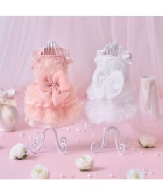PET PARADISE cherircouture メニーローズ ワンピース ホワイト 小型犬