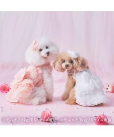 PET PARADISE cherircouture メニーローズ ワンピース ホワイト 小型犬