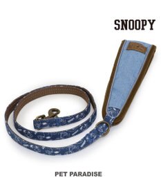 PET PARADISE スヌーピー リード 《デニム風》 ＳＭ 中型犬