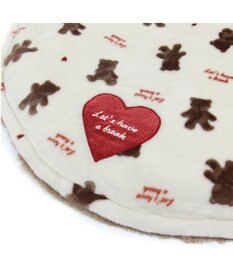 PET PARADISE ペットパラダイス くまちゃん 遠赤外線 ボアマット 丸型 (105cm)