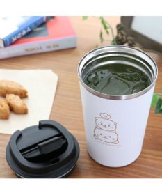 Mother garden しろたん フタつき ステンレスタンブラー 380mL 保冷 保温  コップ