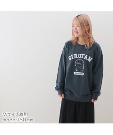 Mother garden しろたん フロッキープリント トレーナー ユニセックス