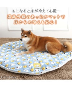 PET PARADISE スヌーピー 遠赤外線 丸マット 《コロン柄》 Ｍ
